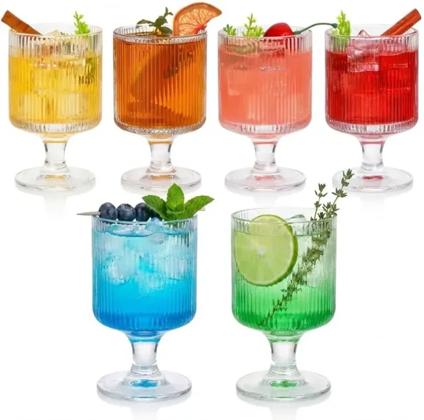 Fluted_Transparent_stemmed_&_ribbed_Goblet_set_of_6_225ml