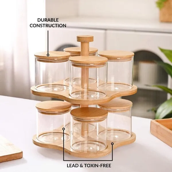 Transparent_Airtight_Glass_Storage_Jar_Set_With_Rotating_Stand_(Set_Of_9)