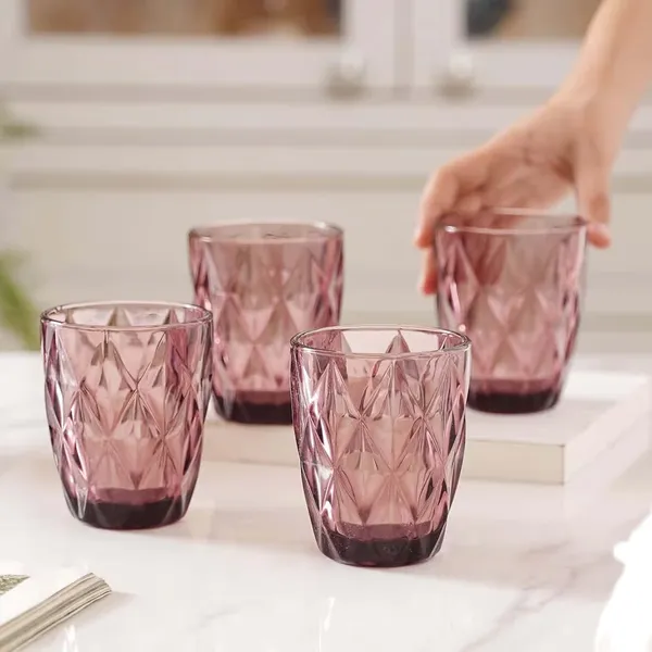 Pink_Crystal_Cut_Juice_Glasses_Drinkware_Set_(Set_Of_6)