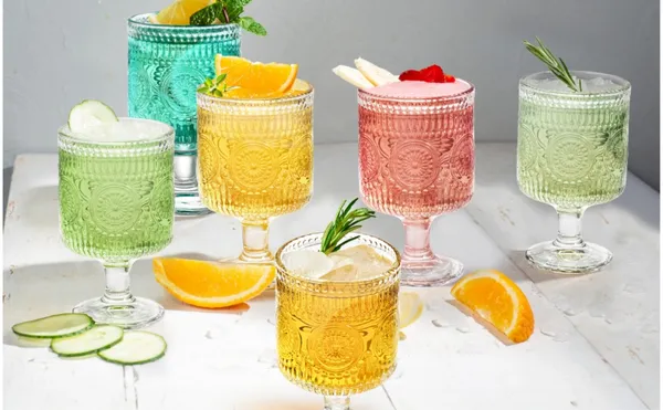TDJ_Vintage_Royale_Embossed_Goblet_Glasses_Set_of_6_|_225ml_Crystal_Clear_Stemmed_Drinking_Glasses_|_Premium_Juice,_Mocktail,_Cocktail_&_Dessert_Glassware