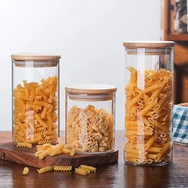 Transparent_Borosilicate_Glass_Storage_Jar_Set_With_Airtight_Bamboo_Lid_(270_Ml)_(Set_Of_3)