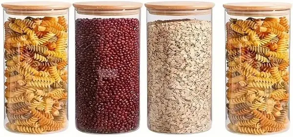 Transparent_Borosilicate_Glass_Storage_Jar_Set_With_Airtight_Bamboo_Lid_(450_Ml)_(Set_Of_3)