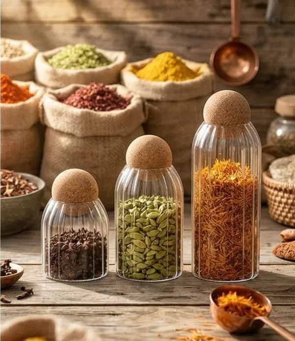 Transparent_Ribbed_Glass_Storage_Jar_Set_With_Ball_Design_Cork_Lid_For_Kitchen_(Pack_Of_3)