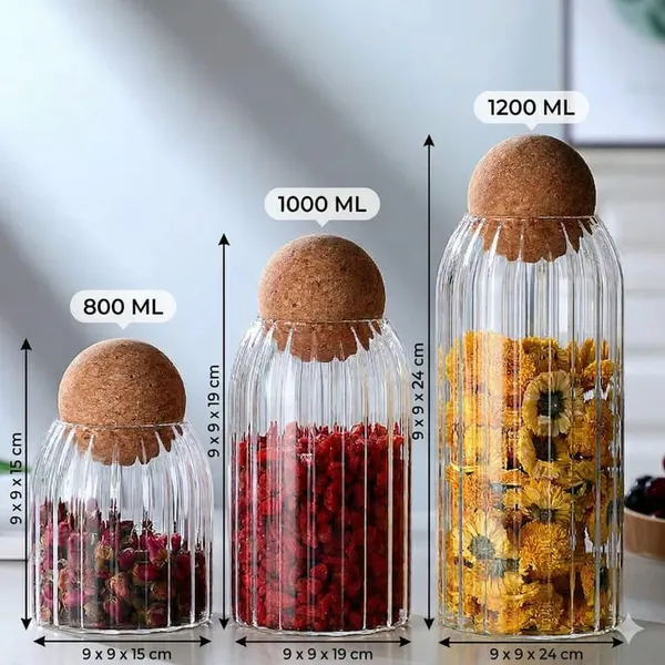 Transparent_Ribbed_Glass_Storage_Jar_Set_With_Ball_Design_Cork_Lid_For_Kitchen_(Pack_Of_3)