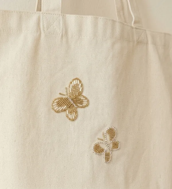 Golden_Butterfly_Embellished_Canvas_Tote_Bag