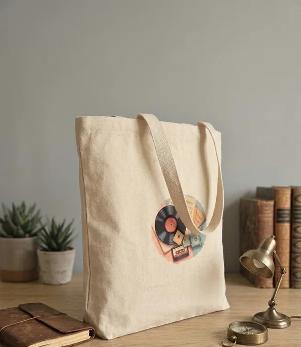 Vintage_Music_Collection_Cotton_Tote_Bag
