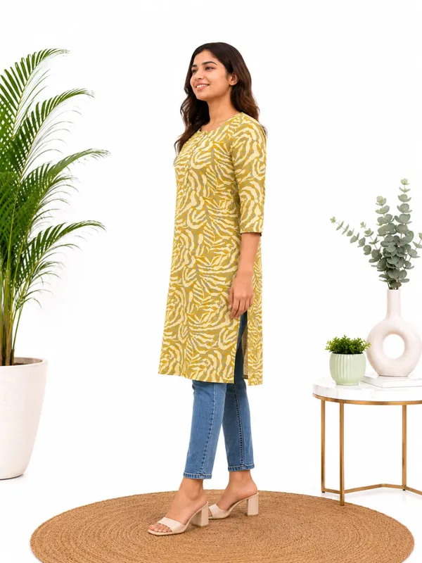Basic_Kurti-Rayon-3/4th_Sleeve