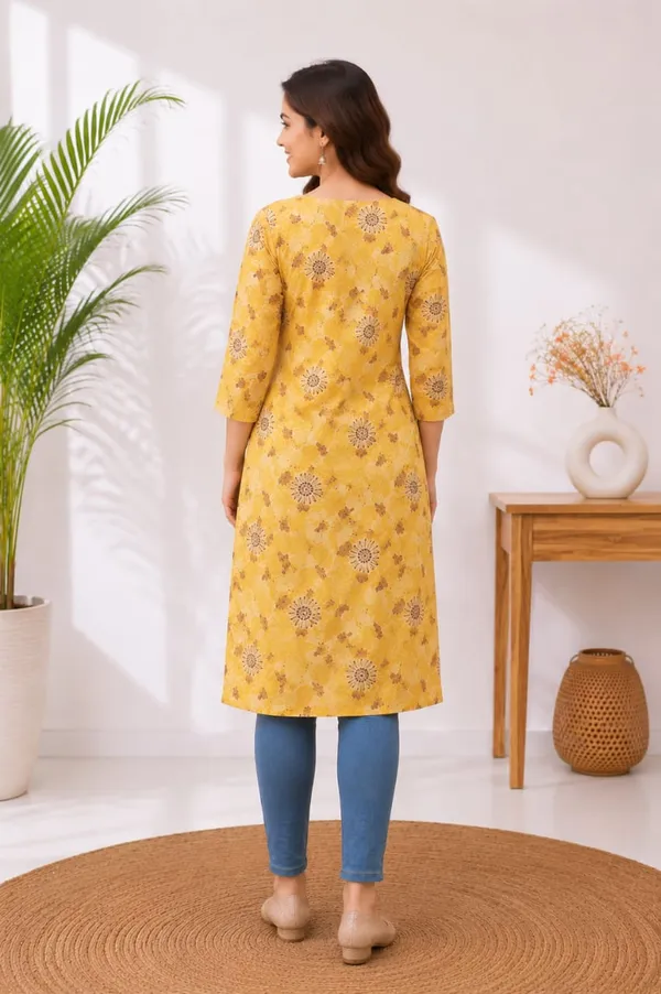 Basic_Kurti-Rayon-3/4th_Sleeve