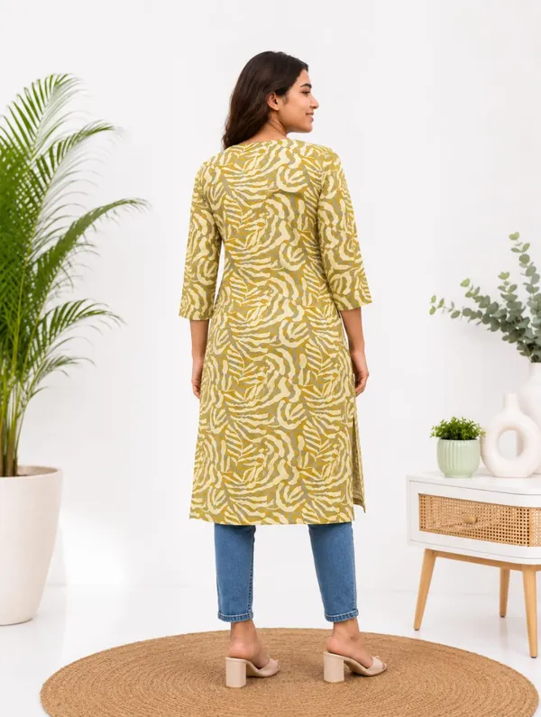 Basic_Kurti-Rayon-3/4th_Sleeve