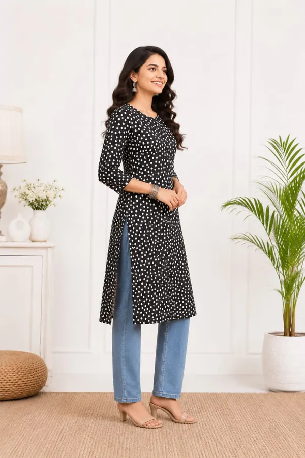 Basic_Kurti-Rayon-3/4th_Sleeve