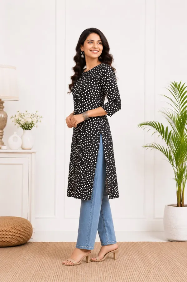 Basic_Kurti-Rayon-3/4th_Sleeve