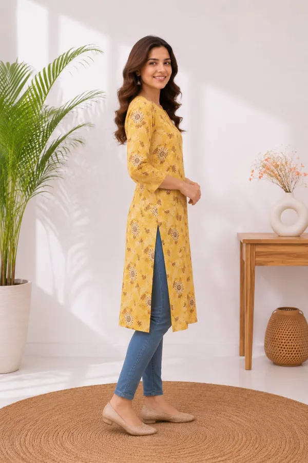 Basic_Kurti-Rayon-3/4th_Sleeve