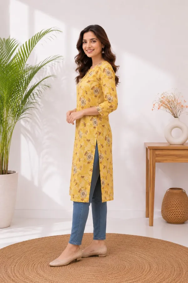 Basic_Kurti-Rayon-3/4th_Sleeve