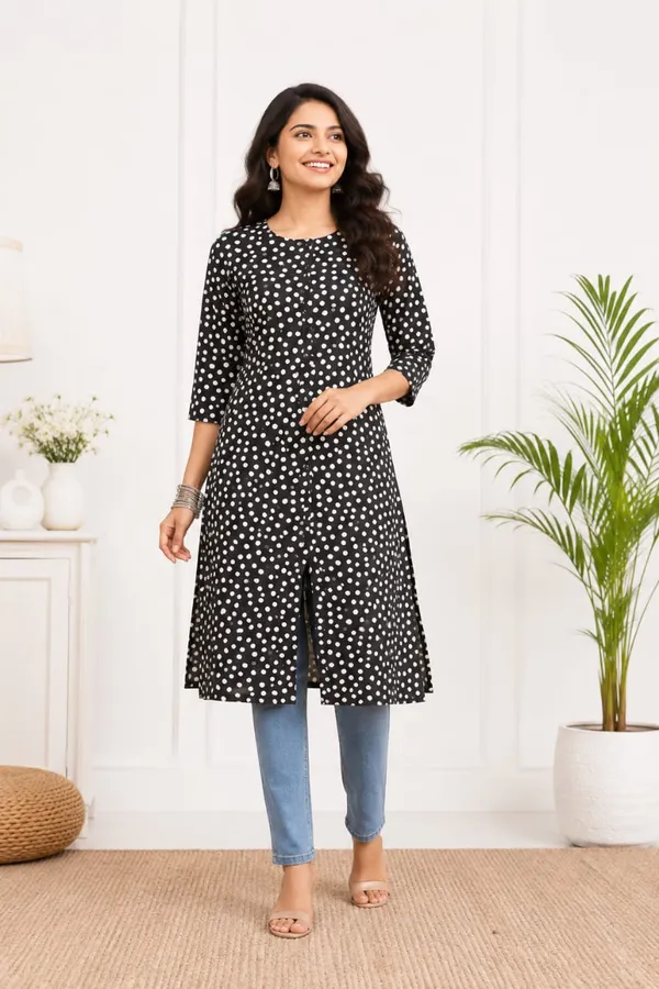 Basic_Kurti-Rayon-3/4th_Sleeve