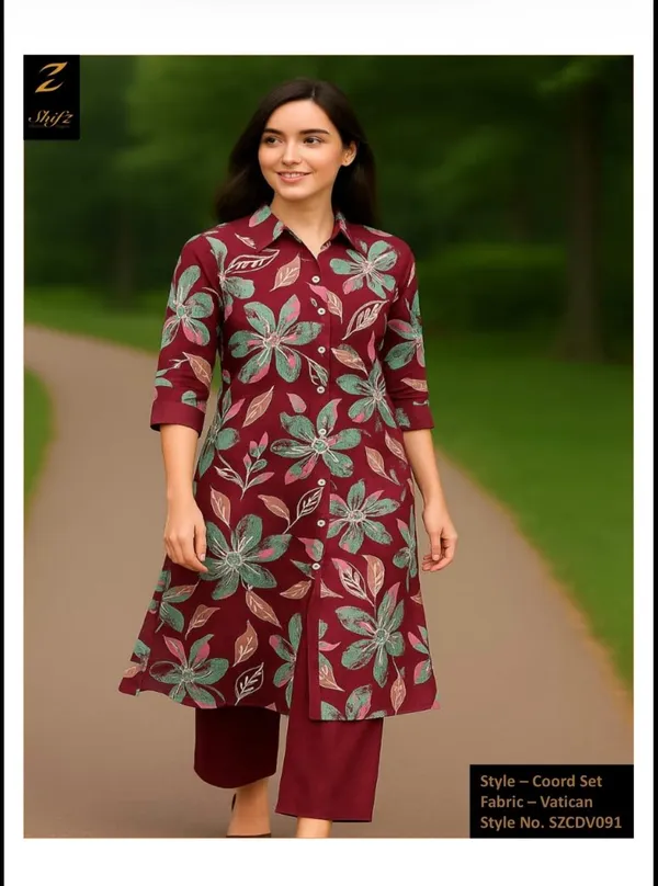Maroon_Cotton_Kurta_Set_For_Women