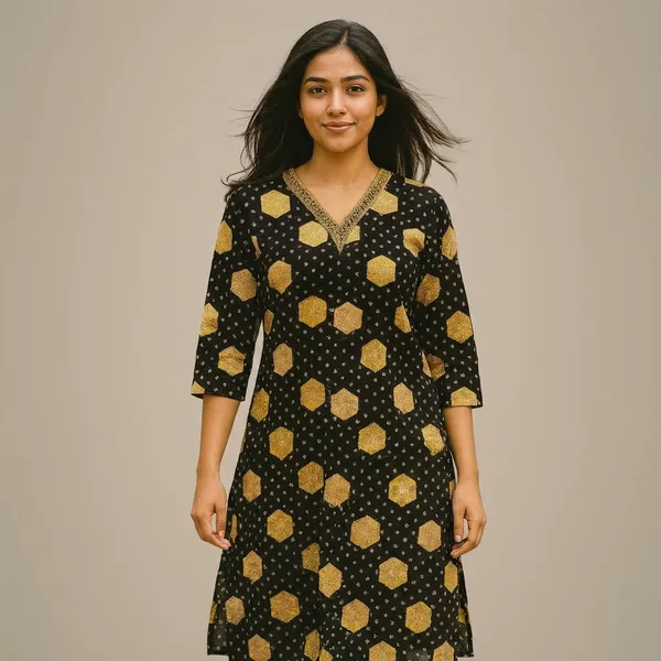 Black_Cotton_Kurti_For_Women