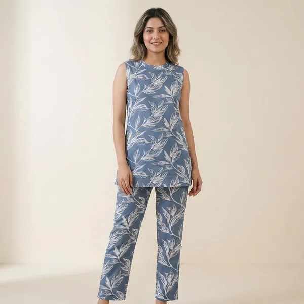 Blue_Cotton_Co-Ord_Set_For_Women