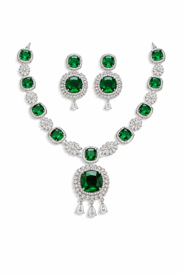 Emerald_Green_Alloy_Jewellery_Set_For_Women