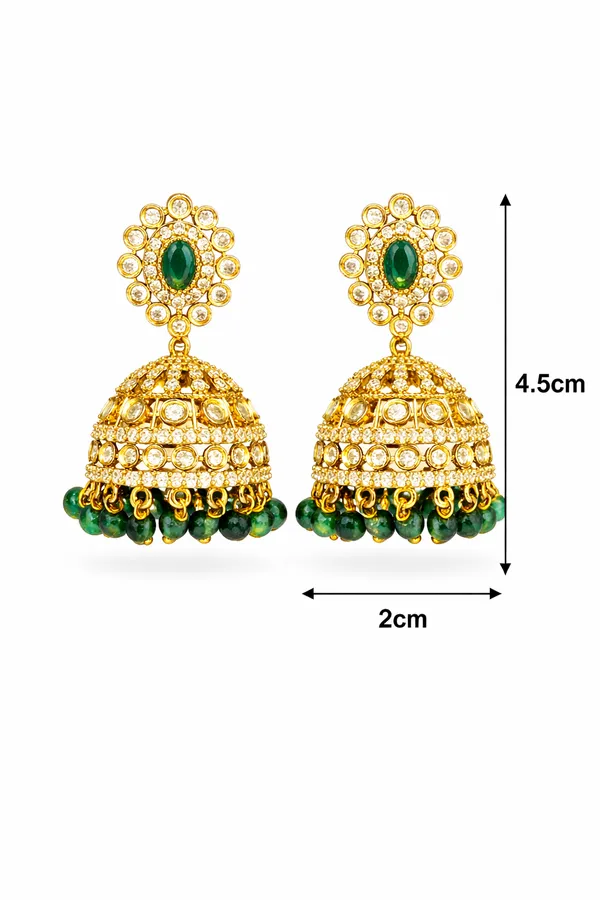 Green_Alloy_Earrings_For_Women