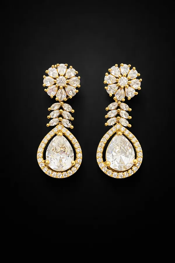 White_Alloy_Earrings_For_Women