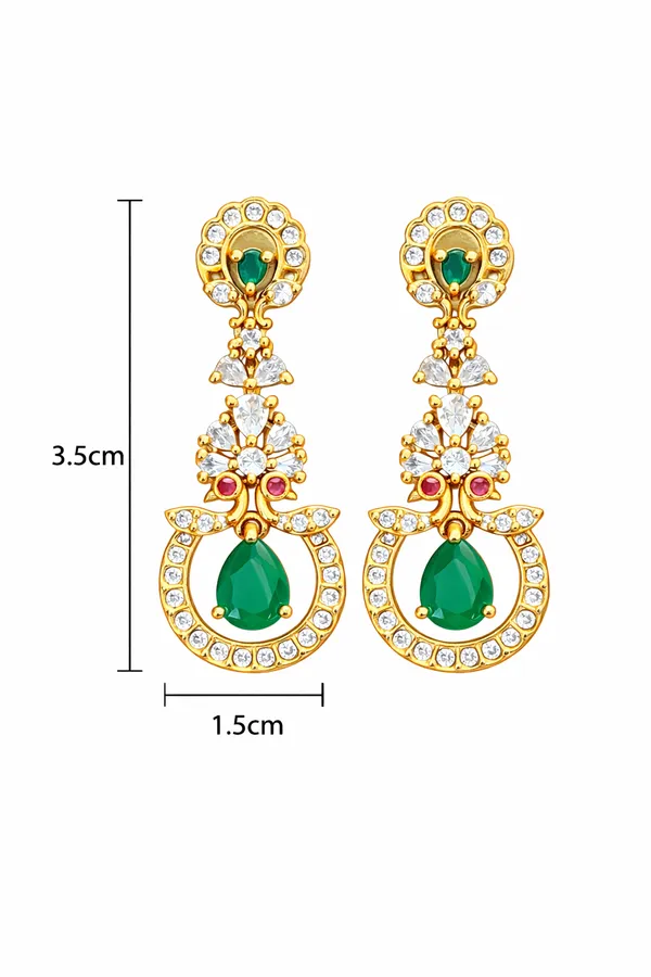 Green_Alloy_Earrings_For_Women