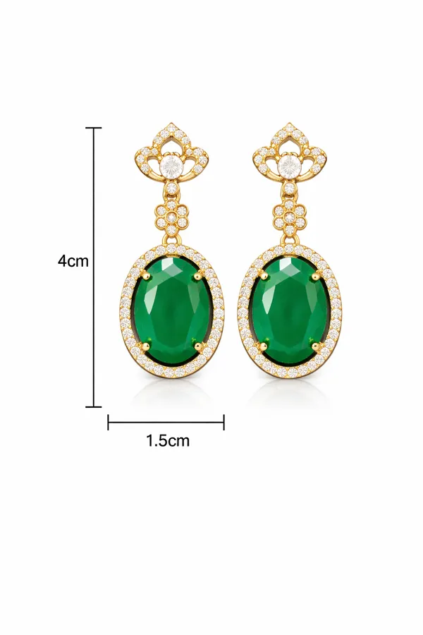 Green_Alloy_Earrings_For_Women