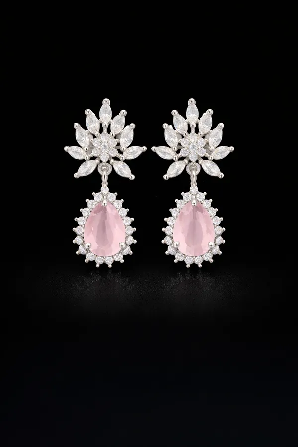 Pink_Alloy_Earrings_For_Women