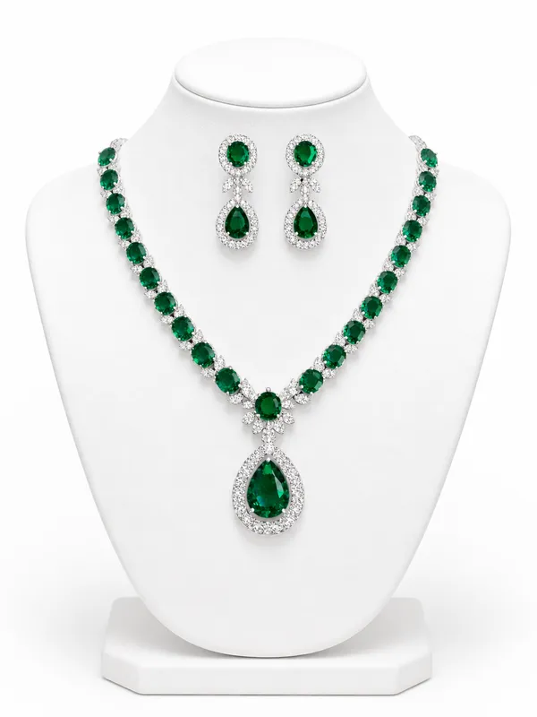 Emerald_Green_Alloy_Jewellery_Set_For_Women