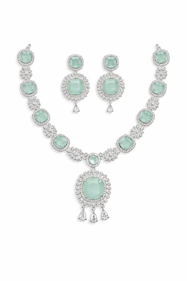 Mint_Green_Alloy_Jewellery_Set_For_Women