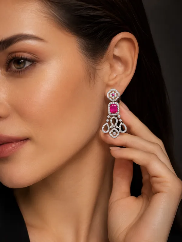 PINK_ALLOY_EARRINGS_FOR_WOMEN