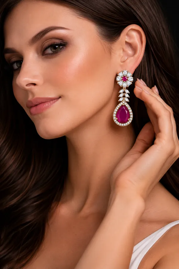PINK_ALLOY_EARRINGS_FOR_WOMEN