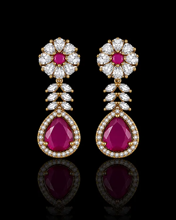 PINK_ALLOY_EARRINGS_FOR_WOMEN