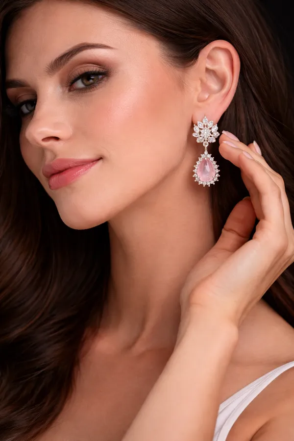 Pink_Alloy_Earrings_For_Women