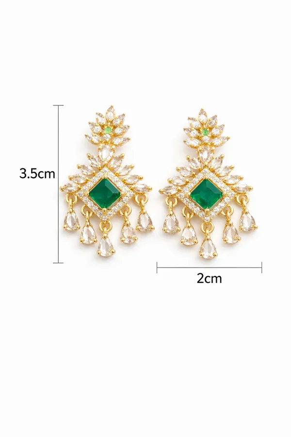 Emerald_Green_Alloy_Earrings_For_Women