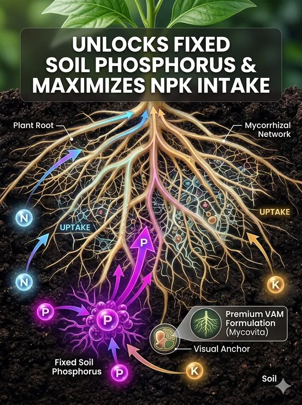 Mycovita_-_Mycorrhiza_1200_IP/gm,_(VAM)_Vesicular_Arbuscular_Mycorrhiza_,_Bio_Fertilizers