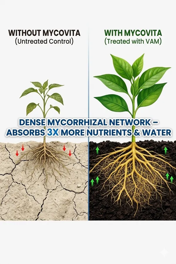 Mycovita_-_Mycorrhiza_1200_IP/gm,_(VAM)_Vesicular_Arbuscular_Mycorrhiza_,_Bio_Fertilizers