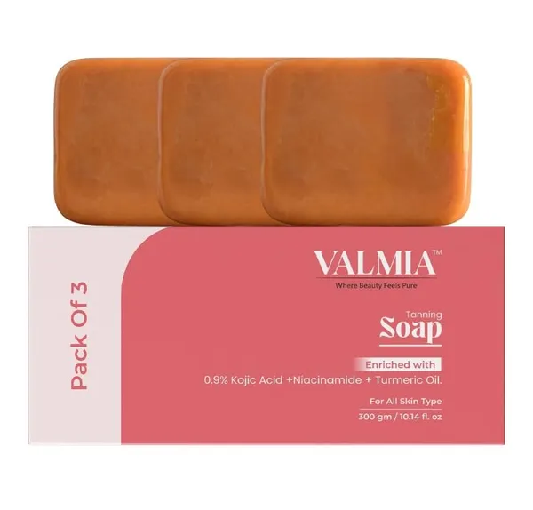 Valmia_Tan_Removal_,_Kojic_Acid_&_Niacinamide_Soap_Bar_With_turmeric_oil_,_coconut_oil_,_Deep_Cleansing_,_Paraben_Free_,_Moisturizing_Bath_Soap_,_Skin_Brightening_For_Men_&_Women