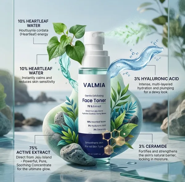 Valmia_Gentle_Exfoliating_Face_Toner_,_Active_75%_Extract_with_3%_Hyaluronic_Acid_&_3%_Ceramide_,_Brightens_&_soothing_,_For_Oily_Acne_Prone_Dry_Combination_Skin_,_remove_redness_and_glowing_skin_,_Refreshing_Face_Mist_&_Toner_,_For_Women_&_Men_,_100ml