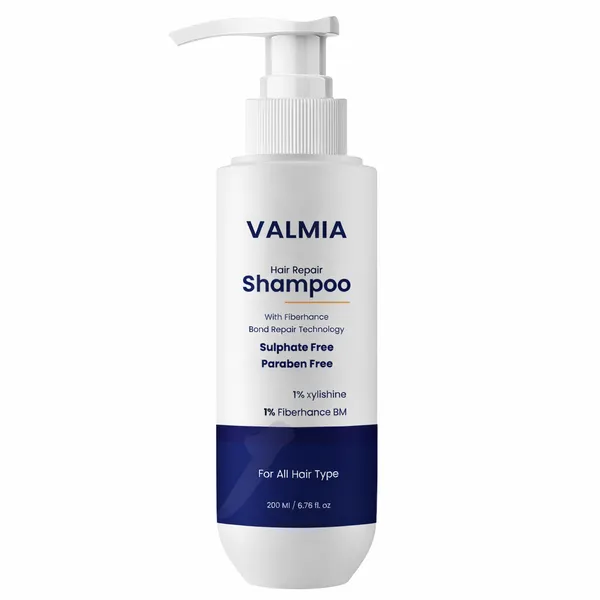 Valmia_Hair_Fall_Control_Shampoo_,_Sulphate_&_Paraben_Free,_Bond_Repair_Shampoo_,_Fiberhance_with_bond_repair_technology_,_Strengthens_&_Repairs_Damaged_Hair_,_Strengthening_and_Repairing_with_,_For_Strong,_Smooth_&_colored_,_Unisex_,_200ml