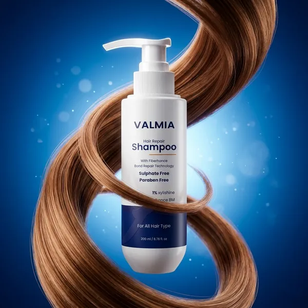 Valmia_Hair_Fall_Control_Shampoo_,_Sulphate_&_Paraben_Free,_Bond_Repair_Shampoo_,_Fiberhance_with_bond_repair_technology_,_Strengthens_&_Repairs_Damaged_Hair_,_Strengthening_and_Repairing_with_,_For_Strong,_Smooth_&_colored_,_Unisex_,_200ml