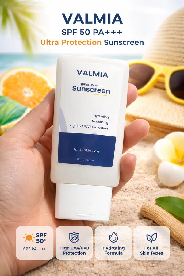 Valmia_Sunscreen_SPF_50+_PA++++_,_Broad_Spectrum_UVA/UVB_Protection_,_Hydrating,_Lightweight_,_For_Glowing_Skin_&_Tanning_Prevention_,__For_All_Skin_Types_,_For_Men_&_Women_-_50_ml