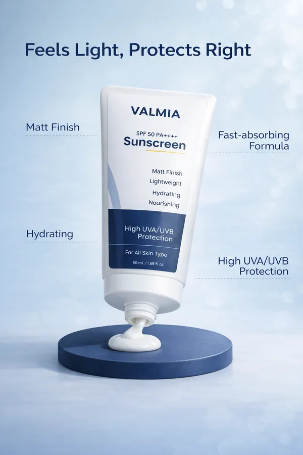 Valmia_Sunscreen_SPF_50+_PA++++_,_Broad_Spectrum_UVA/UVB_Protection_,_Hydrating,_Lightweight_,_For_Glowing_Skin_&_Tanning_Prevention_,__For_All_Skin_Types_,_For_Men_&_Women_-_50_ml