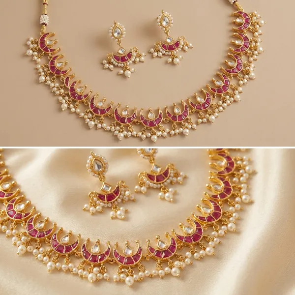 Traditional_Gold_Toned_Kundan_Choker_Necklace_Set_with_Pink_Stone_Accents