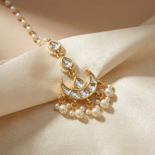 Traditional_Gold_Toned_Kundan_Maang_Tikka_with_Pearl_Chain