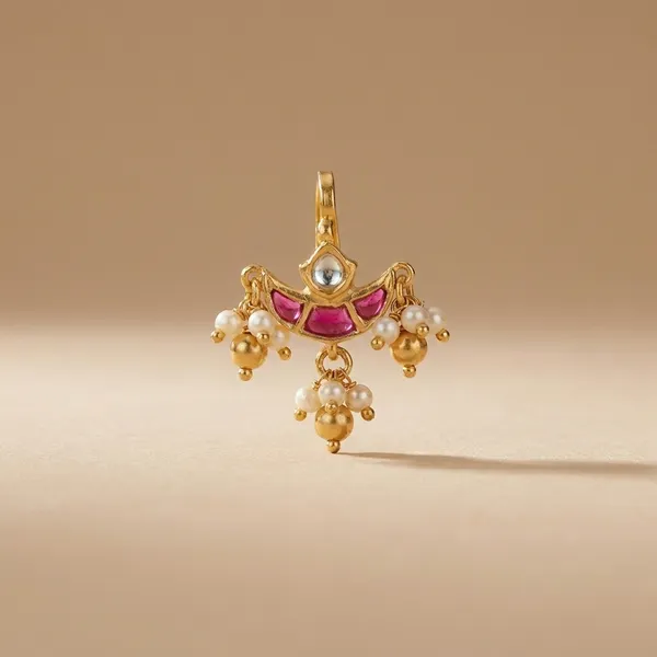 Traditional_Gold_Plated_Ear_Cuff_with_Pearls_and_Ruby