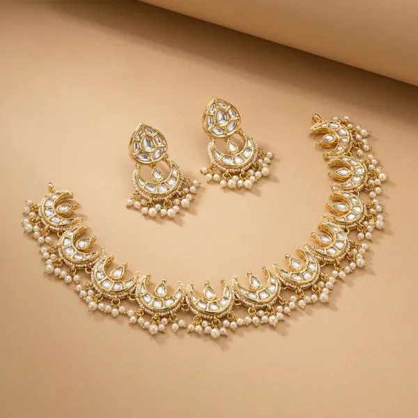 Traditional_Golden_Peacock_Choker_Necklace_Set_with_Earrings