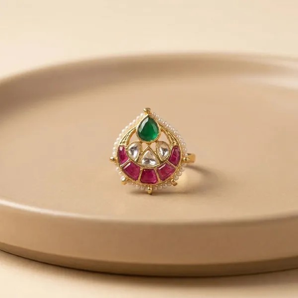 Traditional_Kundan_Meenakari_Ring_with_Green_and_Pink_Stones