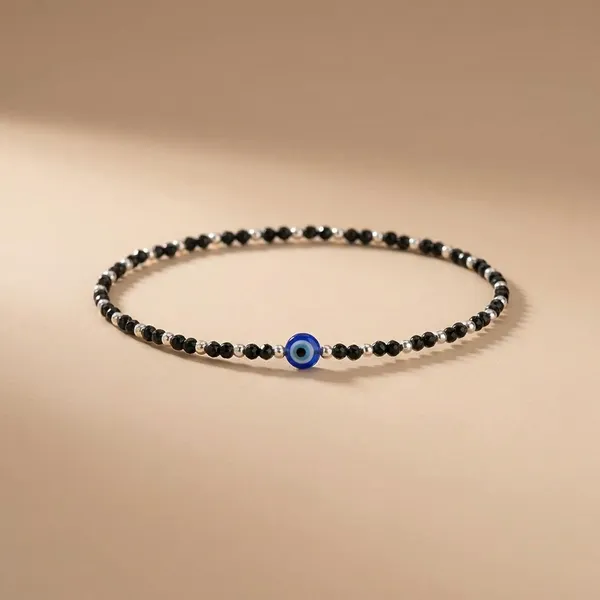 Pure_92.5_Silver_Evil_Eye_Protection_Anklet_with_Black_Beads