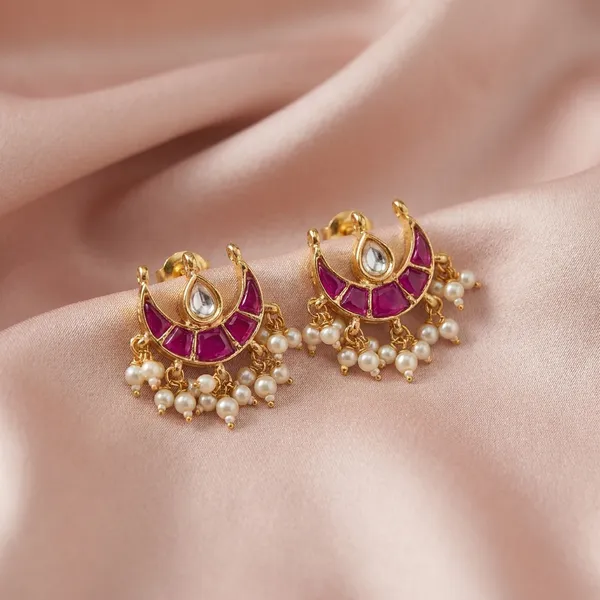 Elegant_Gold_Toned_Kundan_Earrings_with_Pearl_Drops