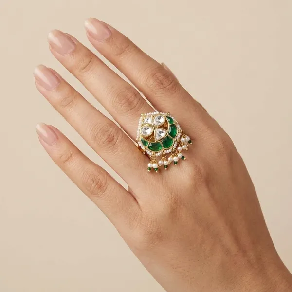 Traditional_Kundan_Meenakari_Adjustable_Ring_with_Pearl_Drops